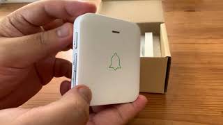 AVANTEK CW 21 Mini Waterproof Wireless Doorbell Unboxing [upl. by Sorac715]