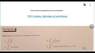 TD3 calcul d intégrales [upl. by Yrneh]