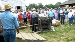 Horse Powered Cotton Gin Demo  Southeastern Threshers Reunion [upl. by Standing]