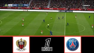 OGC NICE VS PARIS SAINTGERMAIN  LIGUE 1 20242025  FOOTBALL LIFE 2024 [upl. by Valerian402]