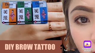 DIY EYEBROW TATTOO henna sa murang halaga [upl. by Danna]