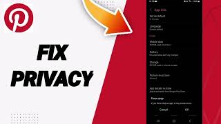 How To Fix Privacy On Pinterest App [upl. by Garlaand677]