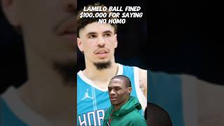 Lamelo Ball gets fined 100000 for saying NO HOMO in postgame interview lameloball NBA Clips [upl. by Lednor]