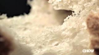 Slow Motion Tearing Bread  Food Flash [upl. by Ledua]