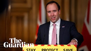 Matt Hancock holds Covid briefing at Downing Street – watch live [upl. by Ylreveb475]