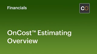 OnCost Estimating Overview  Advanced Construction Estimating Software [upl. by Zhang]