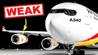 Why Did Airbus Put tiny Engines on the A340 [upl. by Petronella]