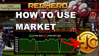 How to use Market  RedHero Aqw Private Server [upl. by Zoba351]