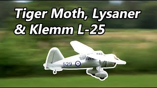 De Havilland Tiger Moth Westland Lysander amp Klemm L25  49 Jahre FMV Brackenheim [upl. by Lawson]