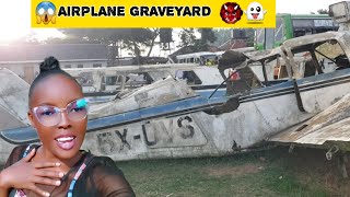 ABANDONED AIRPLANE GRAVEYARD IN UGANDA 🇺🇬 [upl. by Kenway]