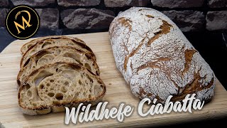 Wildhefe Ciabatta  Backen mit Hefewasser ohne zusätzliche Back Hefe [upl. by Grobe]