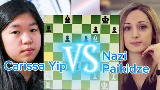 Carissa Yip vs Nazi Paikidze [upl. by Sualokcin]