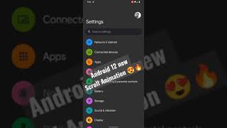 Android 12 New Over Scroll Animation [upl. by Aetnahs558]