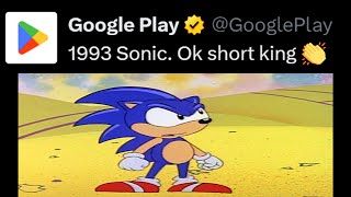 the Google Play account is OBSESSED with Sonic [upl. by Norrat]