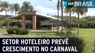 Setor hoteleiro prevê crescimento de 13 na ocupação até fim do Carnaval  SBT Brasil 120224 [upl. by Otrebogad]