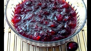 How to make cranberry sauce  THANKSGIVING RECIPES [upl. by Frum]