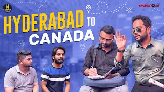 Hyderabad to Canada  Hyderabadi Consultant Comedy Video  Hindi Comedy 2023  Golden Hyderabadiz [upl. by Avlem]