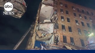 New York City apartment building partially collapses [upl. by Alyosha]