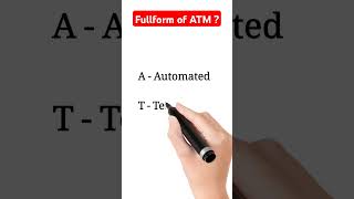 ATM full form  shorts short [upl. by Naashar]