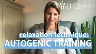 Relaxation Technique Autogenic Training [upl. by Adiehsar]