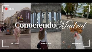 Vlog 3 días en Madrid 🇪🇸✨🍂  Mi primer eurotrip ✈️ [upl. by Larrisa83]