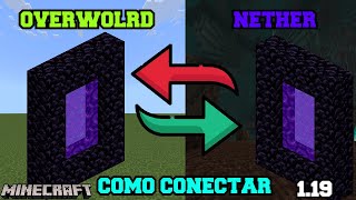 Como Conectar Portales En Minecraft 119 Bedrock y Java [upl. by Millda361]