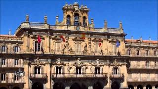 Salamanca Spain Plaza Mayor  Plaza Mayor de Salamanca España [upl. by Eladal]