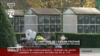 Le cimetière de Lesquin profané [upl. by Ennaeerb684]