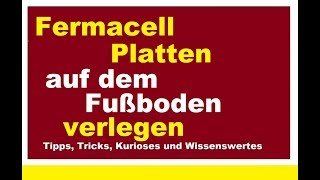 Fermacell Platten kleben verlegen bei Fußbodenheizung Montage Trockenestrich [upl. by Childs]