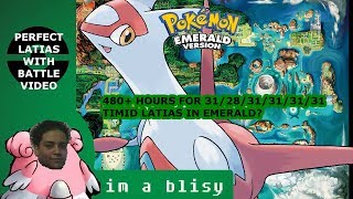 OVER 480 HOURS FOR 312831313131 Latias in Pokemon Emerald with battle video method [upl. by Bradway]