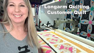 Customer Quilt  Longarm Quilting [upl. by Aivat]