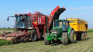 Bietenoogst 2022 in volle gang bij Landb Westerhof in Woldendorp [upl. by Atsuj669]