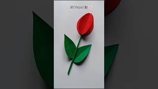 DIY Paper Lily 🪷diy craft shorts paperflower reels art papercrafts youtubeshorts youtube [upl. by Ellehs]