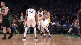 Stephen Curry Hit The Shimmy Dance Before 3Pointer Went In vs Boston Celtics [upl. by Oniluap]