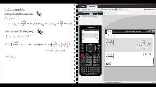 Beispielaufgabe zur Kurvendiskussion einer Exponentialfunktion mit CAS [upl. by Alehtse516]