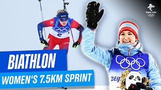 Biathlon  Womens 75km Sprint  Full Replay  Beijing2022 [upl. by Aneetsirk]