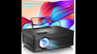 COMAOGO 1080p Mini Projector Review – Pros amp Cons – 9500 Lumens Brightness 100 inch Screen [upl. by Pardew]