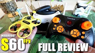 MIRAROBOT S60 58ghz FPV RTF Micro Drone  Full Review  Unboxing Flight Test Pros amp Cons [upl. by Phaedra]