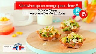 Salade César en coupelles de jambon [upl. by Okire]