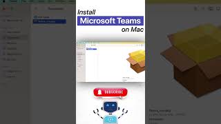 Install Microsoft Teams on Mac  shorts microsoftteams macos [upl. by Akins238]