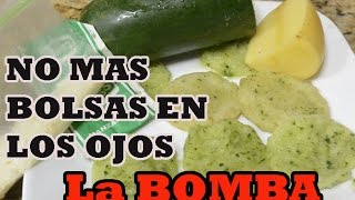 BOMBA natural para acabar con los ojos hinchados  ojeras y bolsas [upl. by Donalt]