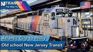 The Atlantic City Line  New Jersey Transit UNIQUE service [upl. by Kcirddot]