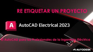 AutoCAD Electrical 2023  40  re etiquetar componentes [upl. by Prasad]