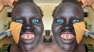 BRIDE 👆VIRAL VIDEO💣 BOMB 🔥😱 MUST WATCH 😳 MAKEUP ANDGELE TRANSFORMATION I MAKEUP TUTORIAL ✂️💉 [upl. by Isewk]