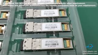 50pcs 10G sfp tunable 80km optical module [upl. by Ellenaej]