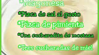 Aderezo de mayonesa para ensalada verde [upl. by Jung]