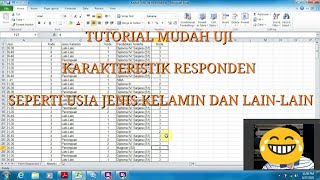 Tutorial Mudah Uji Karakteristik Responden Seperti Usia Jenis Kelamin dan Lain lain [upl. by Isolt]