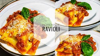 Ravioli recipe using lasagna sheets  Homemade Ravioli [upl. by Suqram]