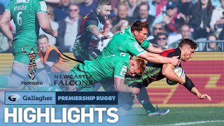 Harlequins v Newcastle  HIGHLIGHTS  Fantastic 10 Try Game  Gallagher Premiership 202223 [upl. by Atilamrac]