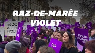 La marche NousToutes a rassemblé plus de monde à Paris que les gilets jaunes [upl. by Dloniger602]